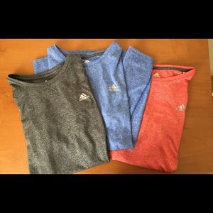 adidas workout tops (3 pack)